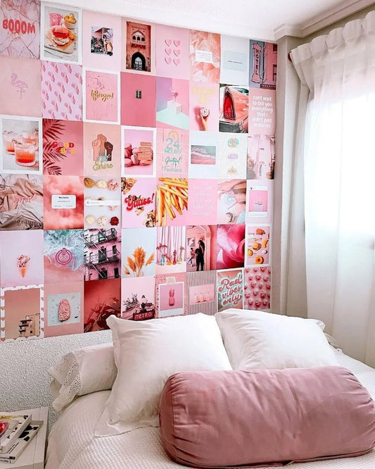Set of 50 photos - PINK ISLAND
