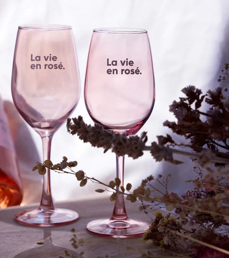 Set of two glasses - Rosé life