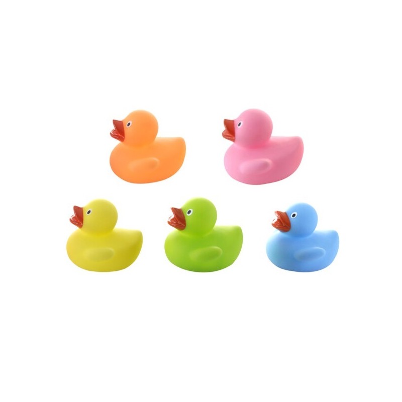 Set van 5 veelkleurige eendjes