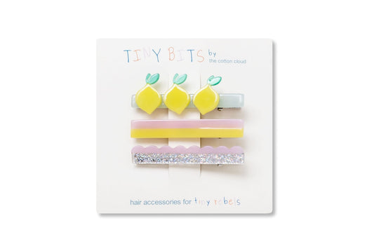 Hair Clips 3-Set Lemon