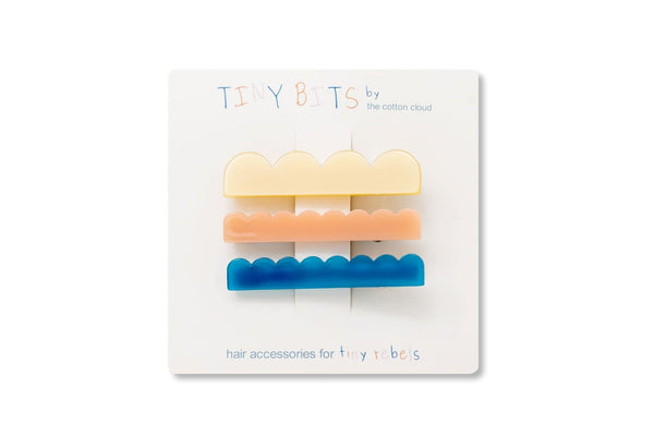 Hair Clips 3-Piece Set Waves Retro