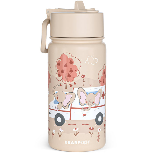 Thermo Kids Water Bottle Stainless Steel - Ambulance Brown