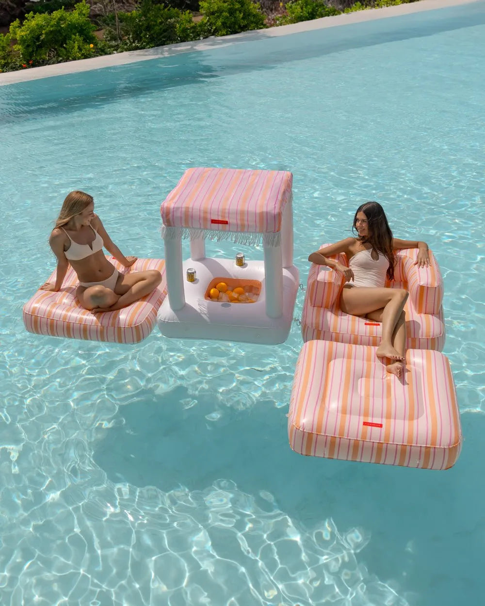 2-in-1 Inflatable Armchair - MARSALA