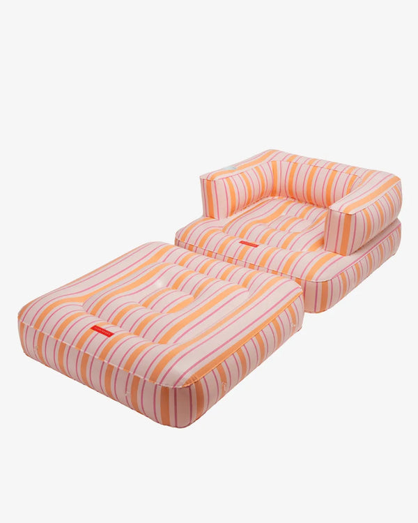 2-in-1 Inflatable Armchair - MARSALA