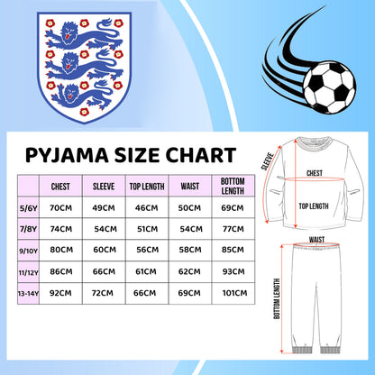 England Personalized Pajama for Kids Long Sleeve