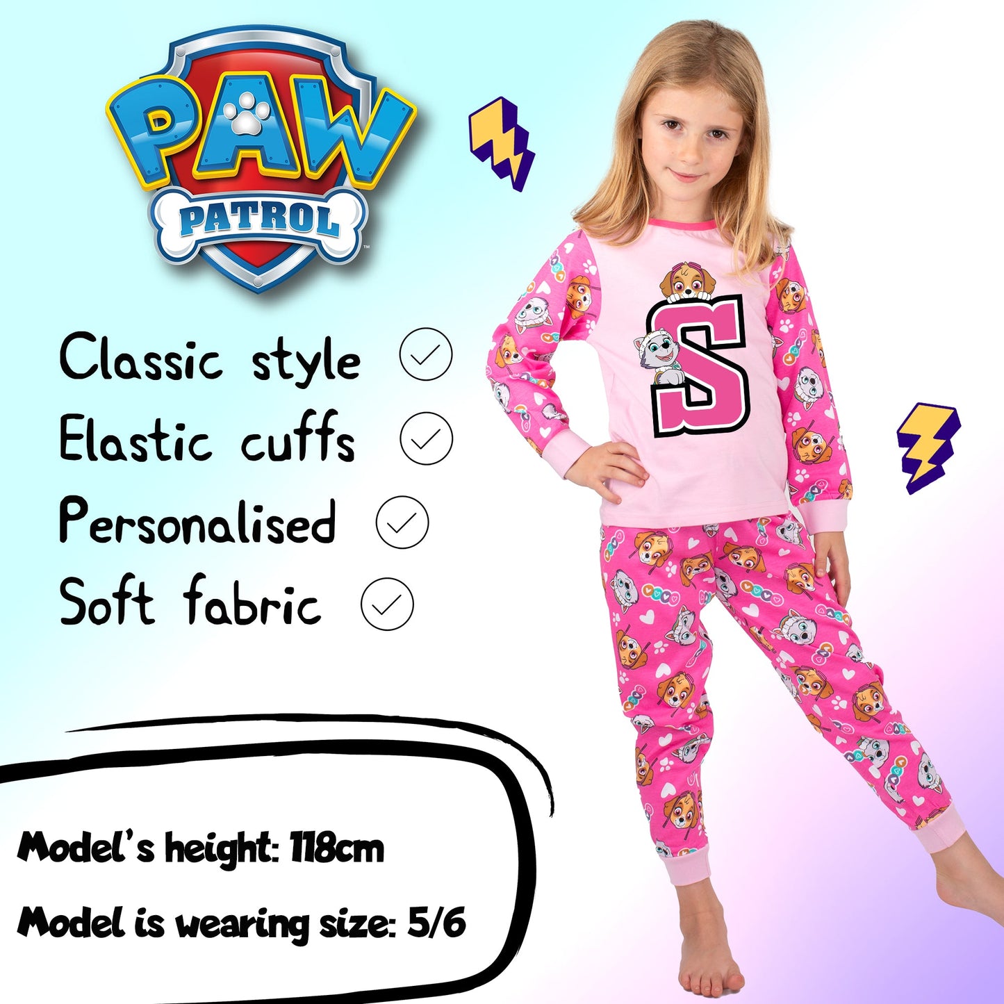 Paw Patrol Personalized Pyjama with Letter