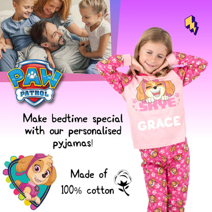 Personalised Paw Patrol Skye Pyjamas for Girls | Fringoo
