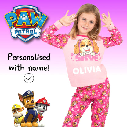 Personalised Paw Patrol Skye Pyjamas for Girls | Fringoo