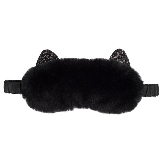 Plush Cat Sleeping Mask - Black Cat
