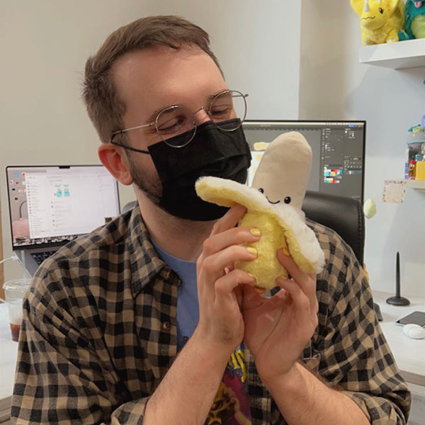 Peluche Snacker Squishable – Banane