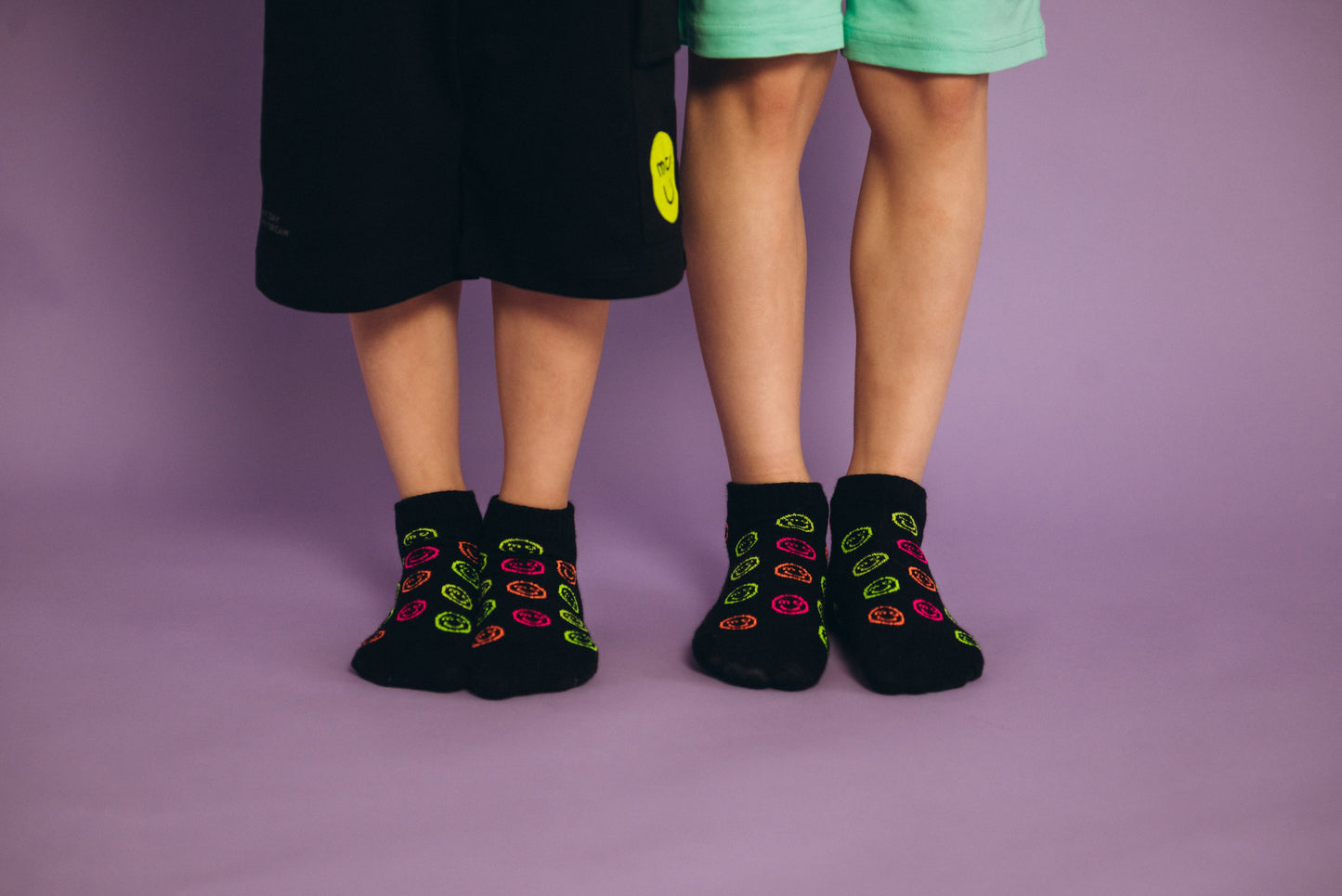 Sneaker smileys black (set of 3)