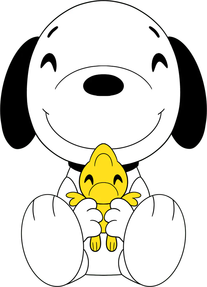 Peluche Snoopy et Woodstock Peanuts Youtooz