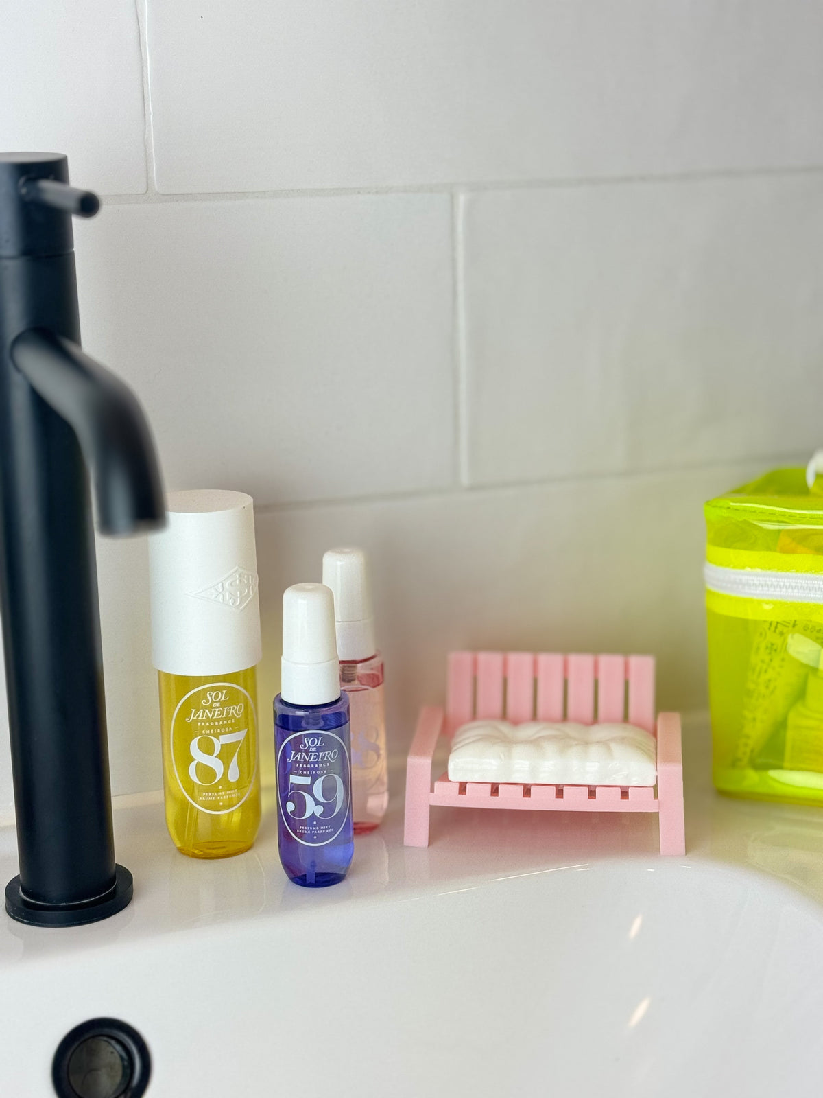 Porte-Savon Banc Soapy Rose