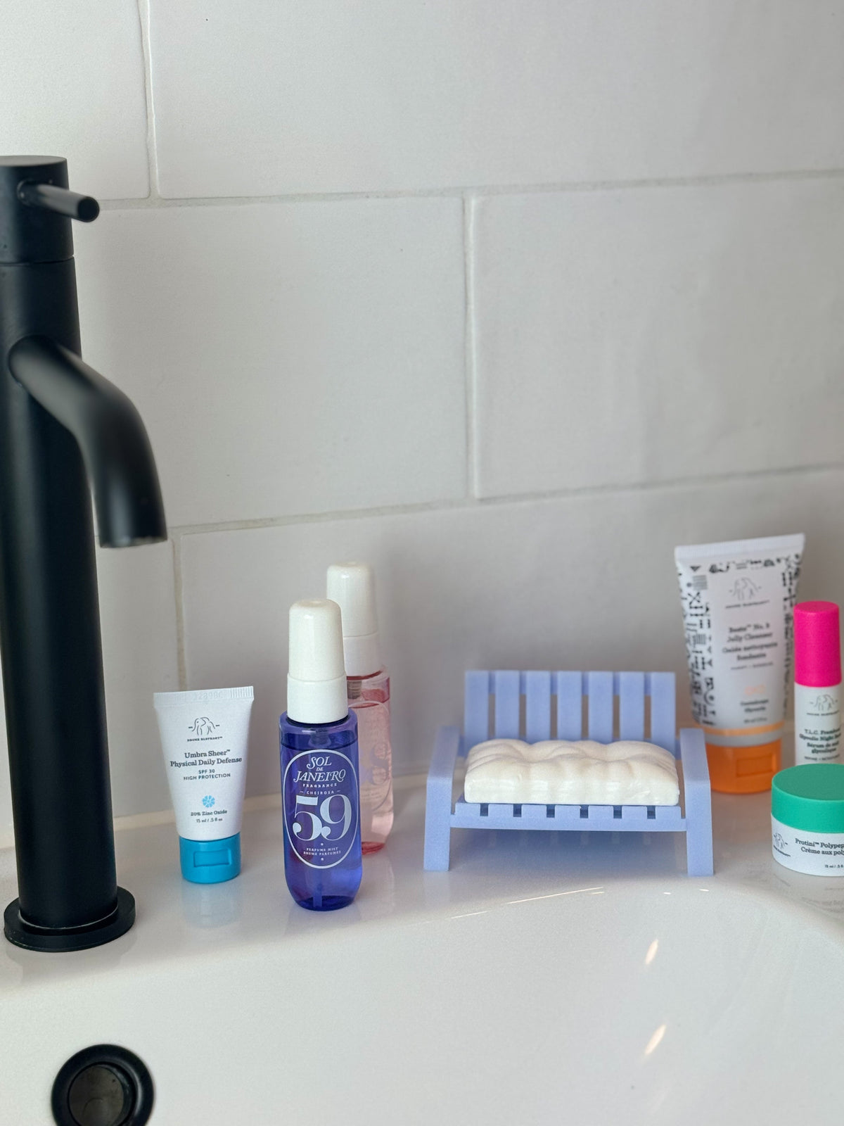 Porte-Savon Banc Soapy Bleu