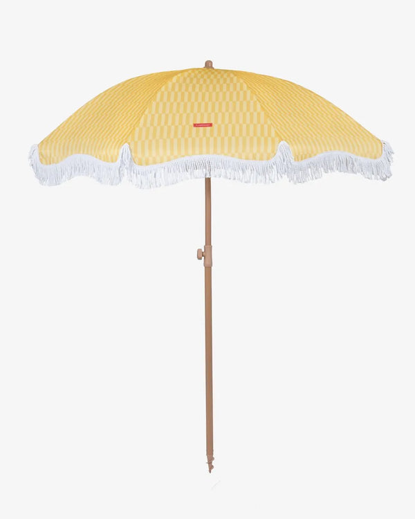 Yellow outdoor umbrella - CARAMEL