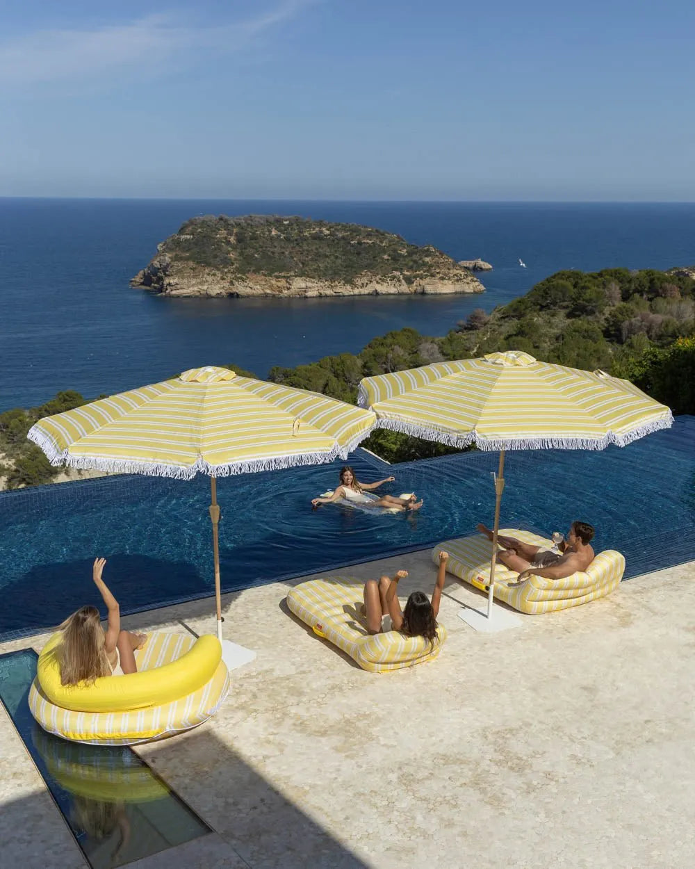 Yellow Outdoor Umbrella - DORIA