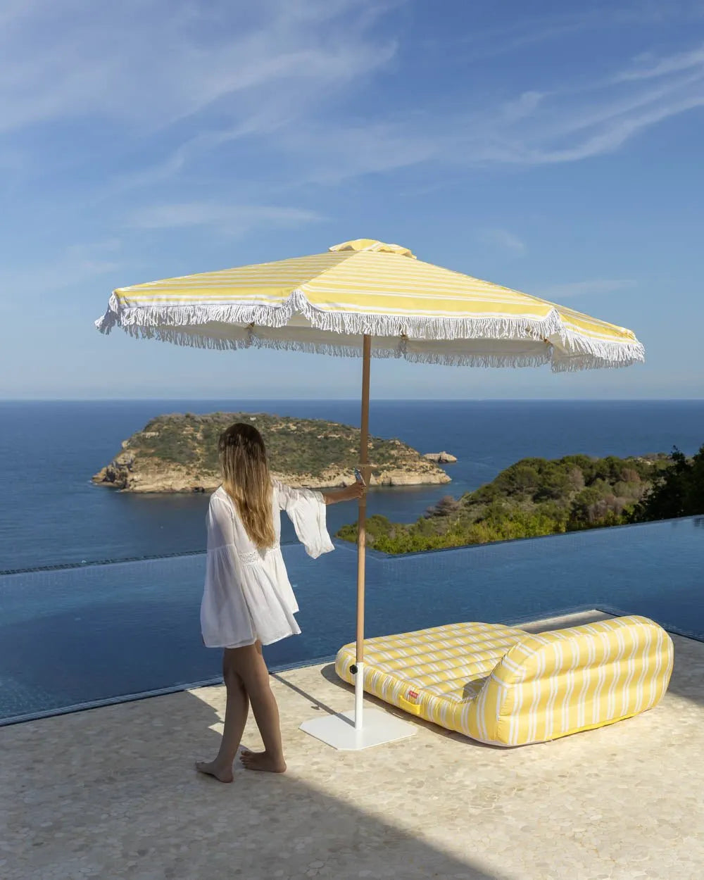 Yellow Outdoor Umbrella - DORIA
