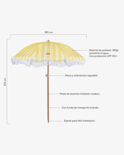 Sombrilla exterior amarilla - KEIRA