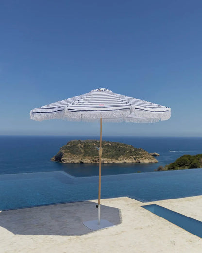 Blue outdoor umbrella - DORIA