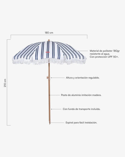Blue outdoor parasol - KEIRA