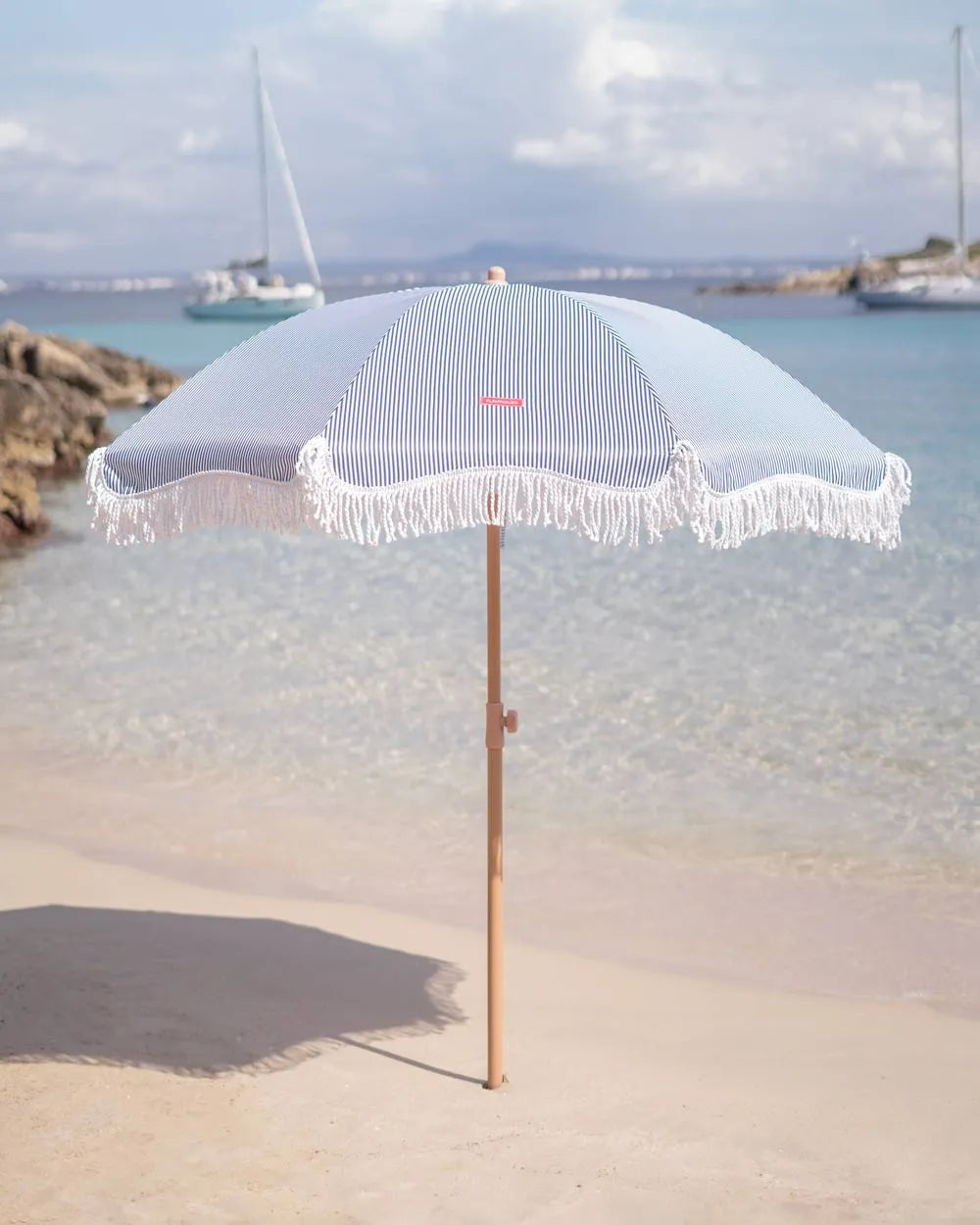 Blue outdoor parasol - MARION