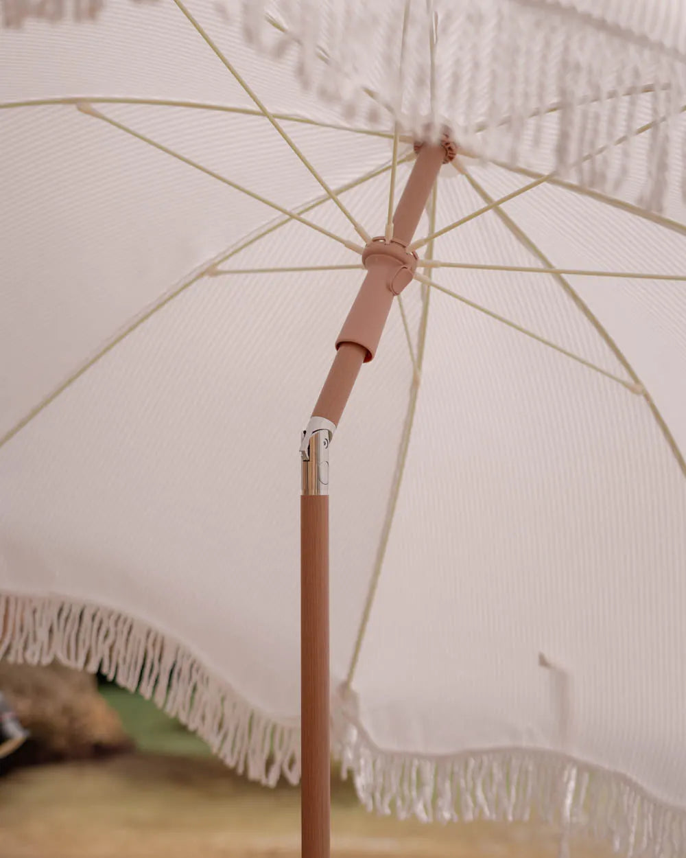 Outdoor beige parasol - MARION