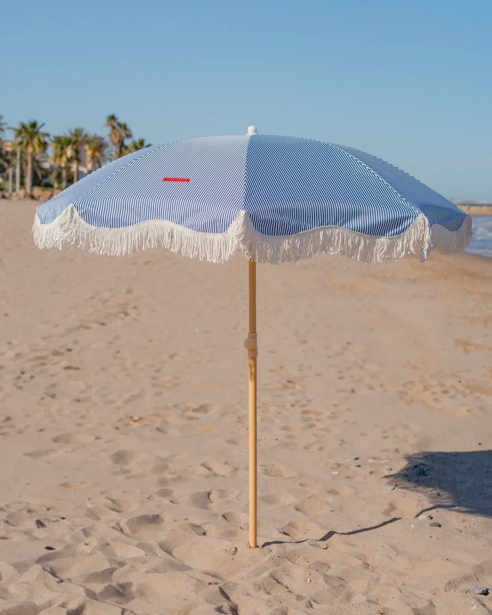 Fine-striped outdoor umbrella - CAPRI
