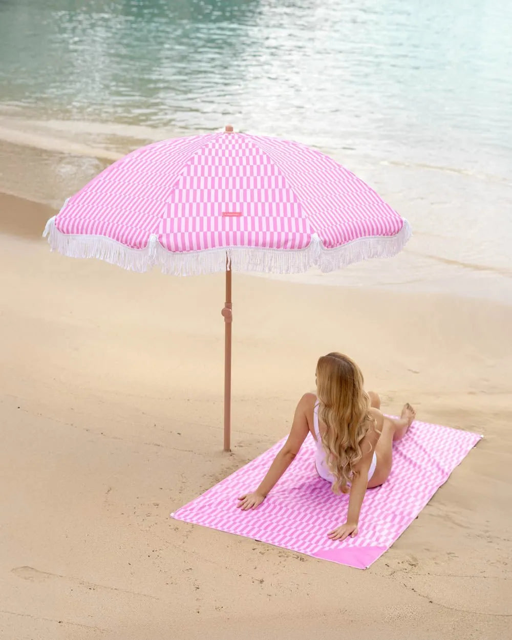 Pink Outdoor Umbrella - CARAMEL