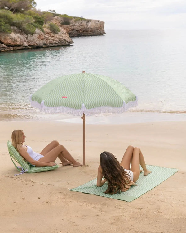 Outdoor green parasol - CARAMEL