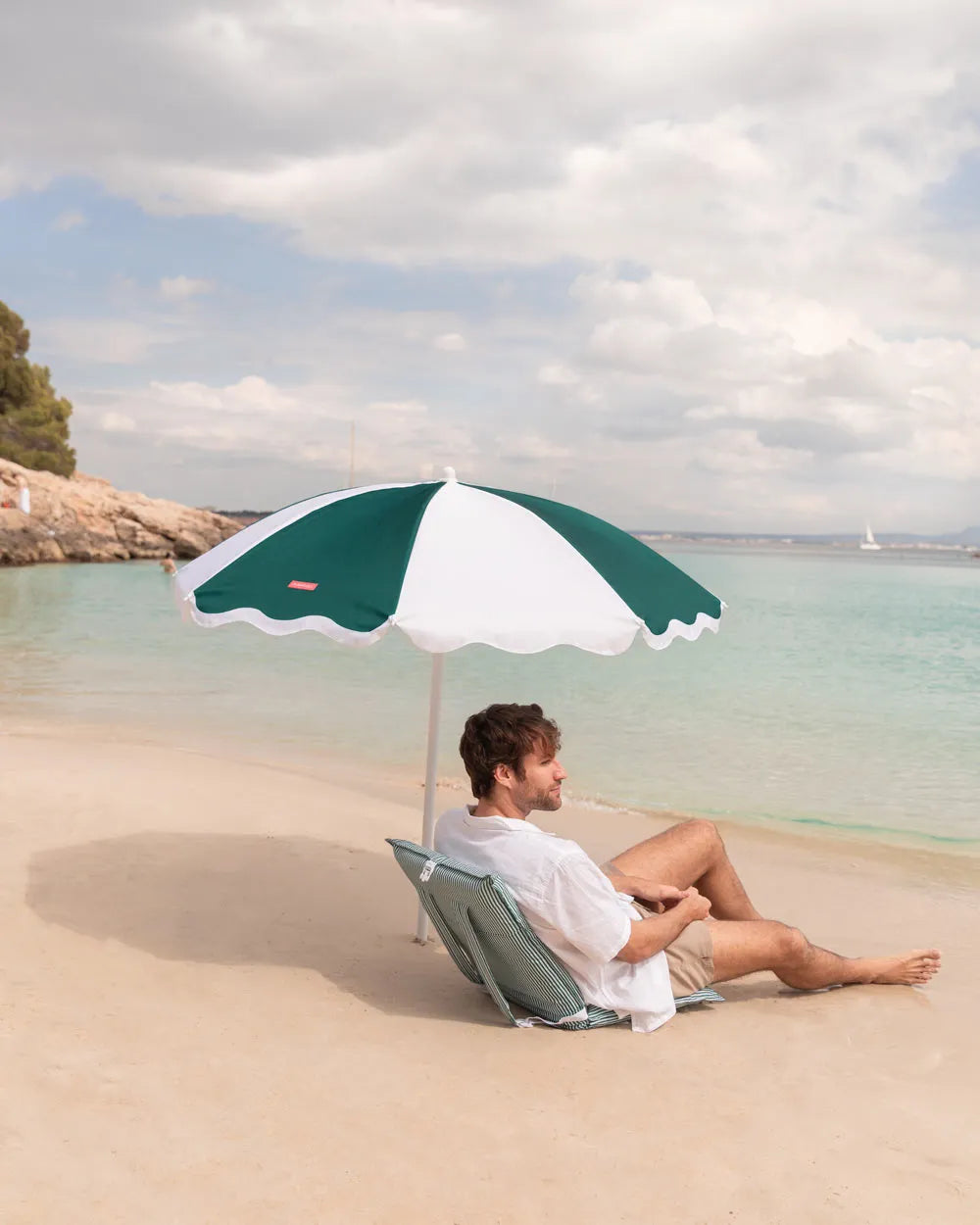 Green outdoor umbrella - DANIA