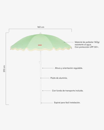 Outdoor green parasol - WANDER