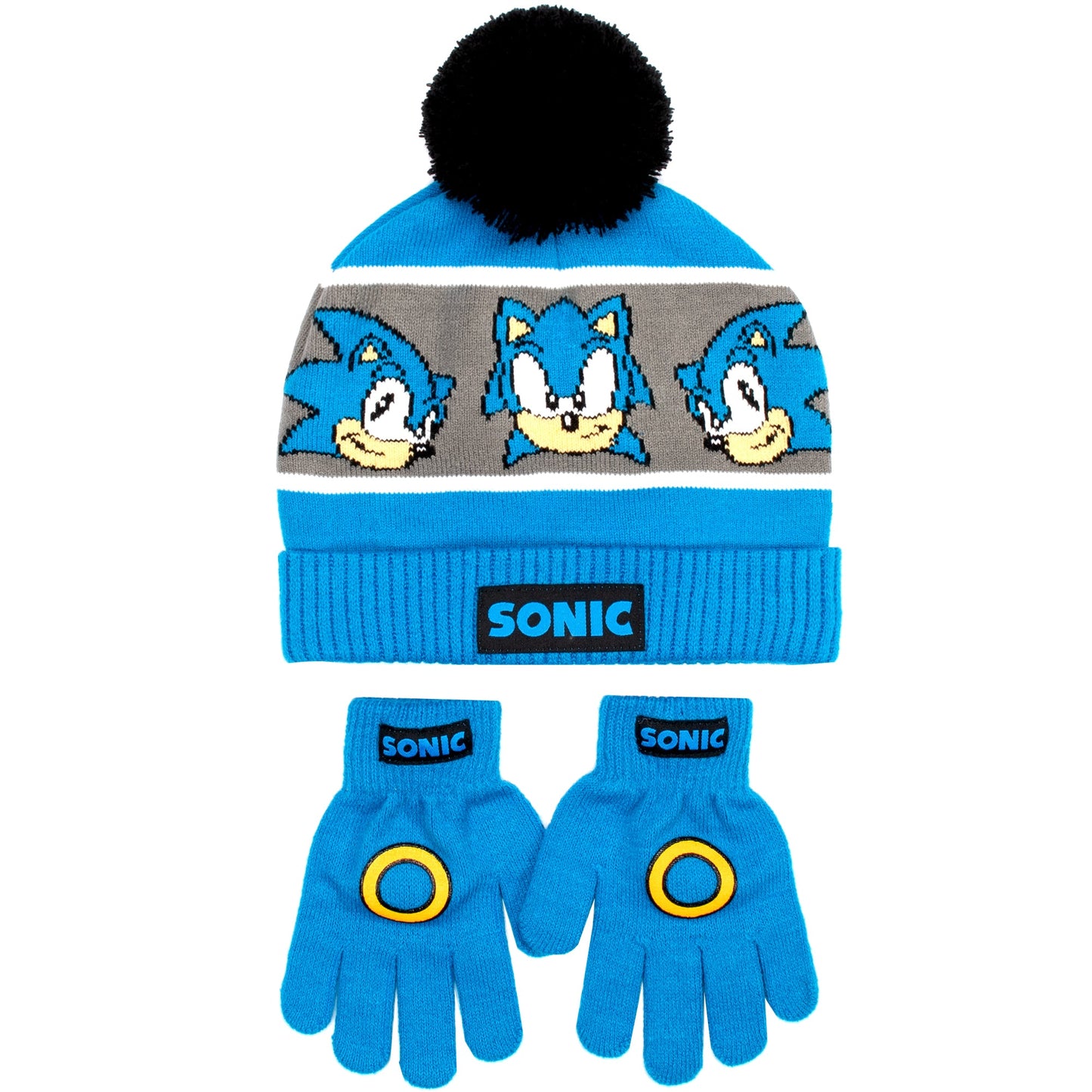 Sonic THE HEDGEHOG Winter Hat & Gloves Set garçon