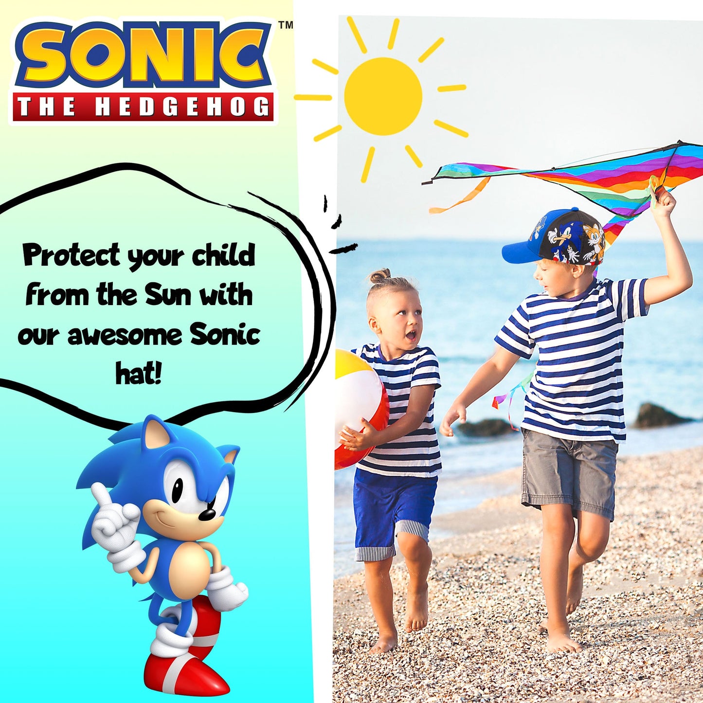 Personalized Summer Hat - Sonic