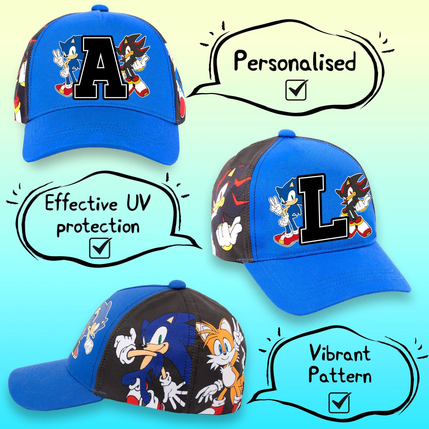 Personalized Summer Hat - Sonic