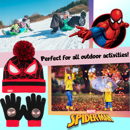 Marvel Spider-Man Winter Hat & Gloves Set garçon