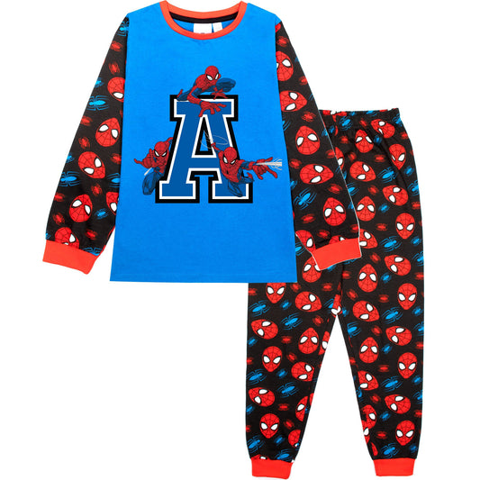 Marvel Spider-Man Personalised Initial Pyjamas