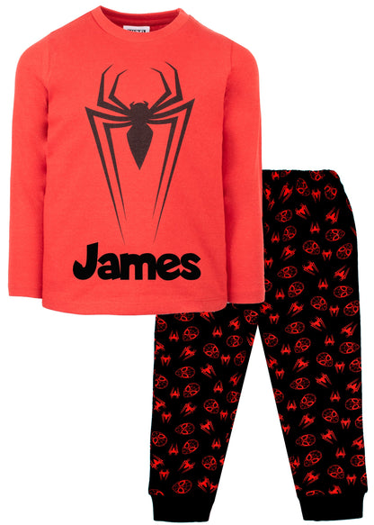 Personalized Spider-Man Pajama Set - Red