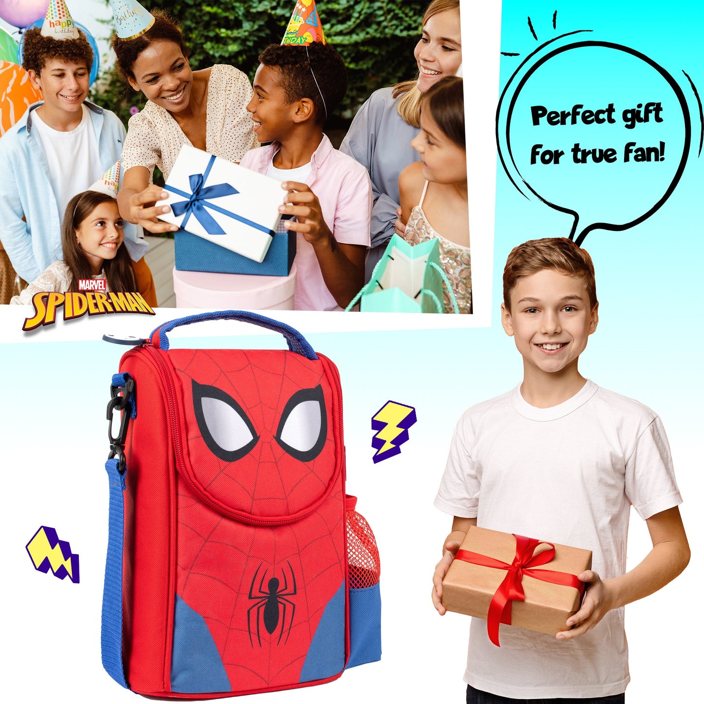 Spiderman 3D Lunch Bag