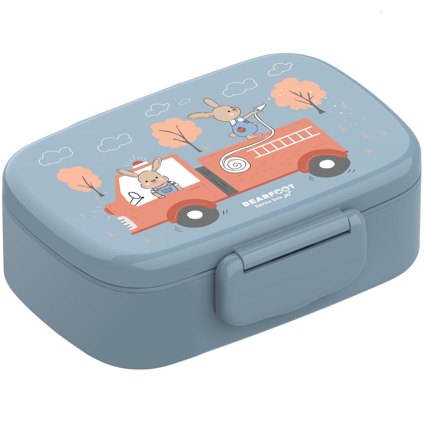 Kids' Lunch Box with Compartments, Lightweight & Leak-Proof - Fire Truck