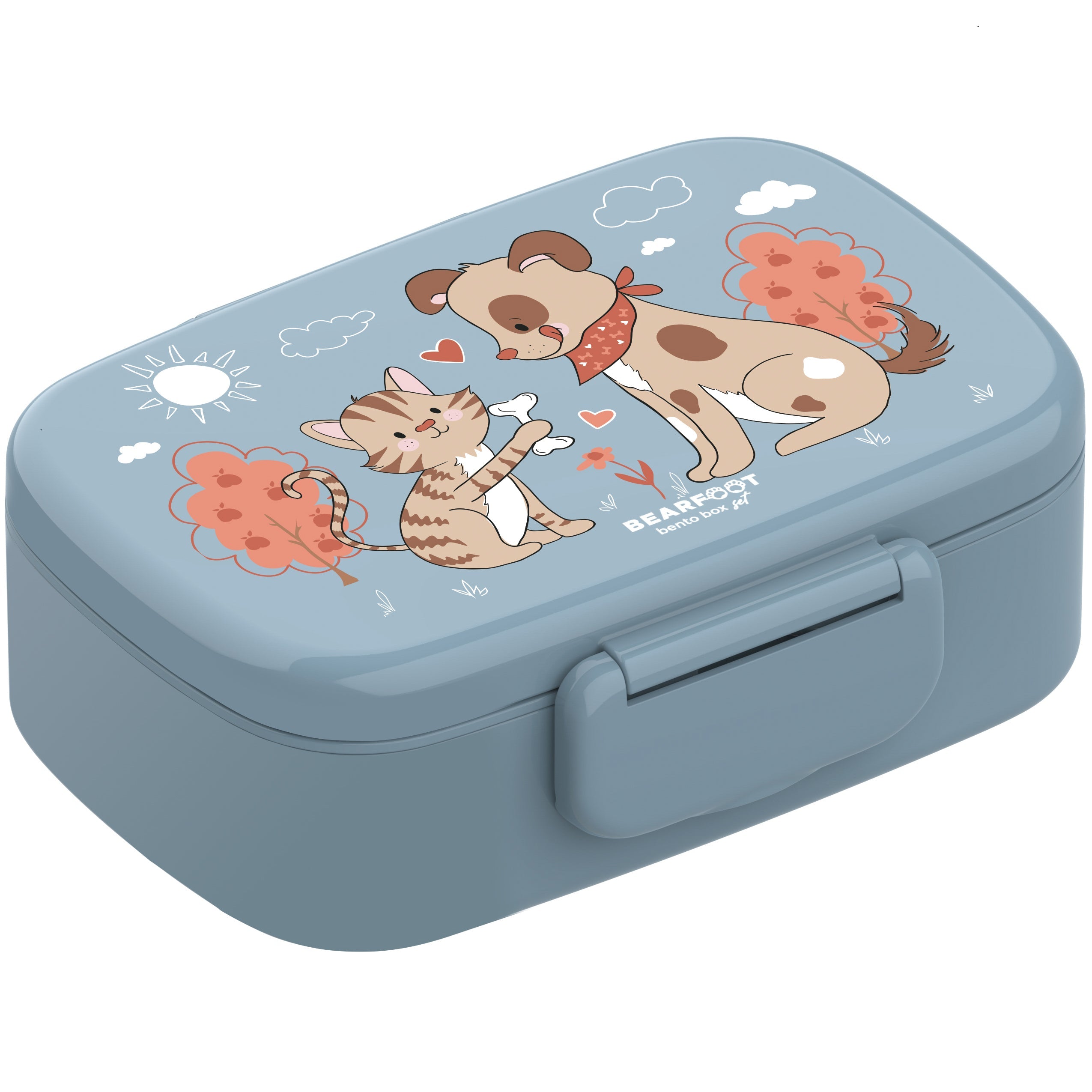 Kids' Bento Box, Lightweight & Leakproof - Dog Cat