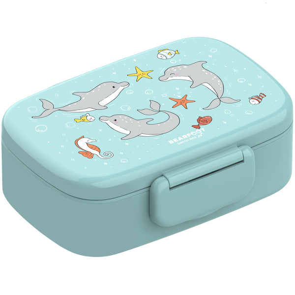 Kids' Lunch Box with Compartments, Lightweight & Leakproof - Dolphin