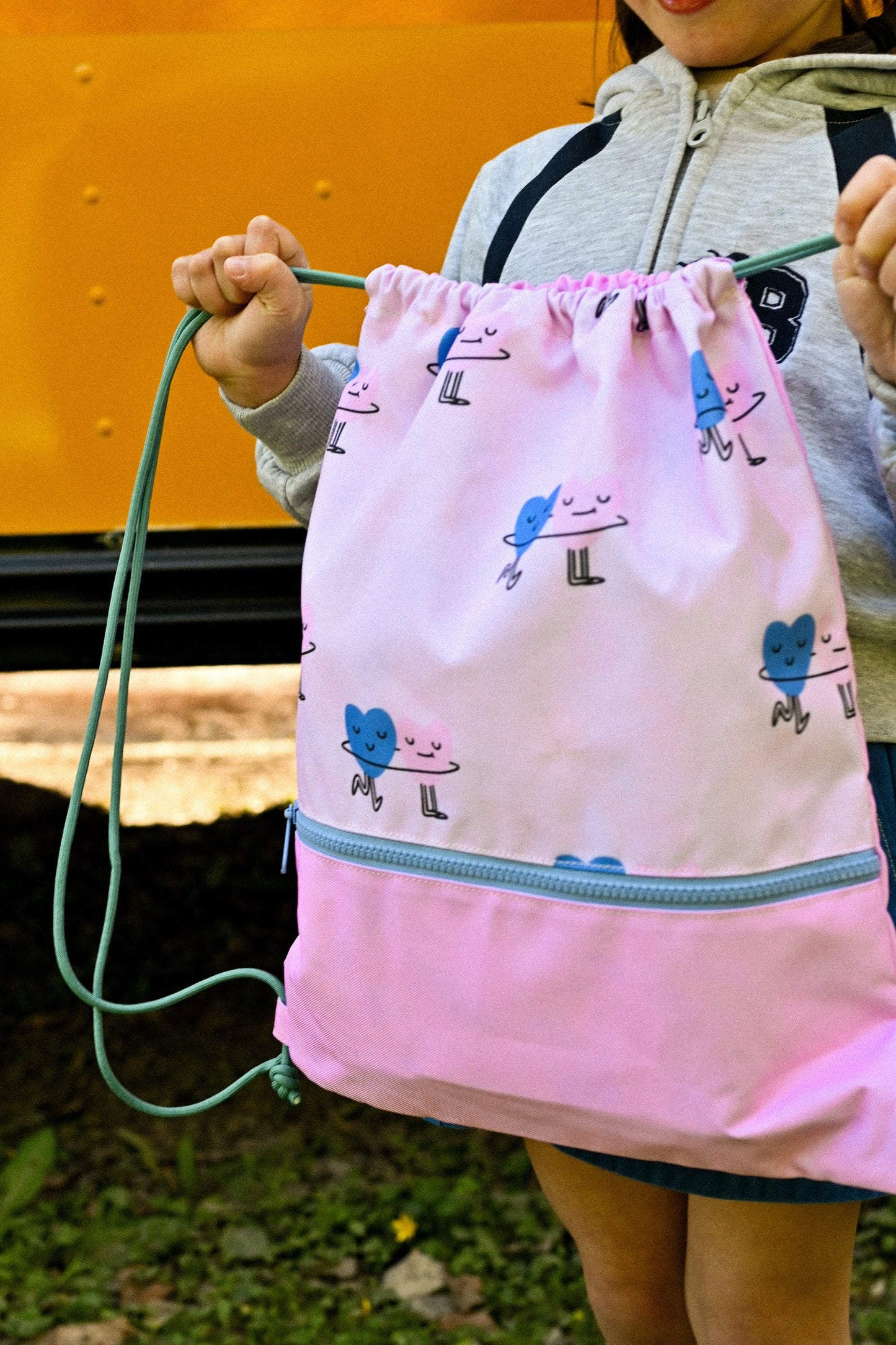 DANCING HEARTS Drawstring Bag
