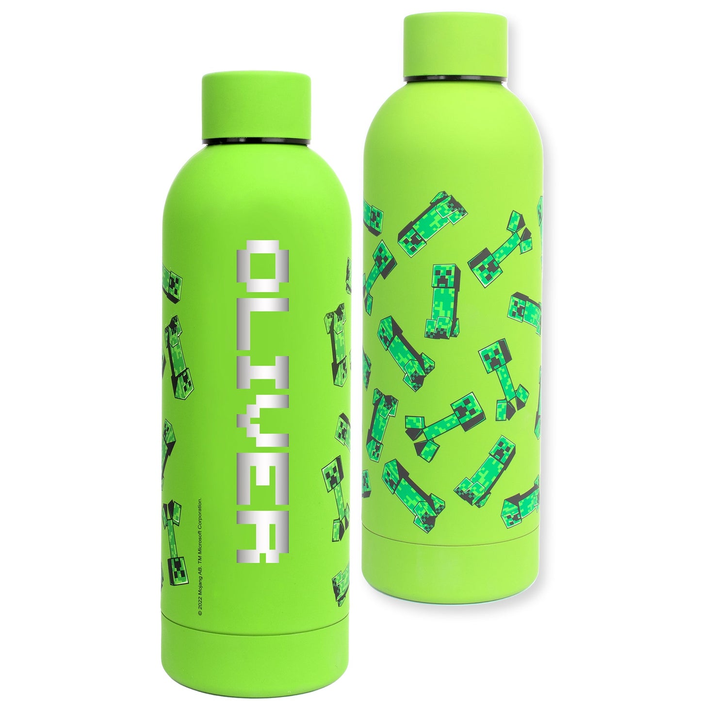 MINECRAFT Personalized Stainless Steel Bottle - Green