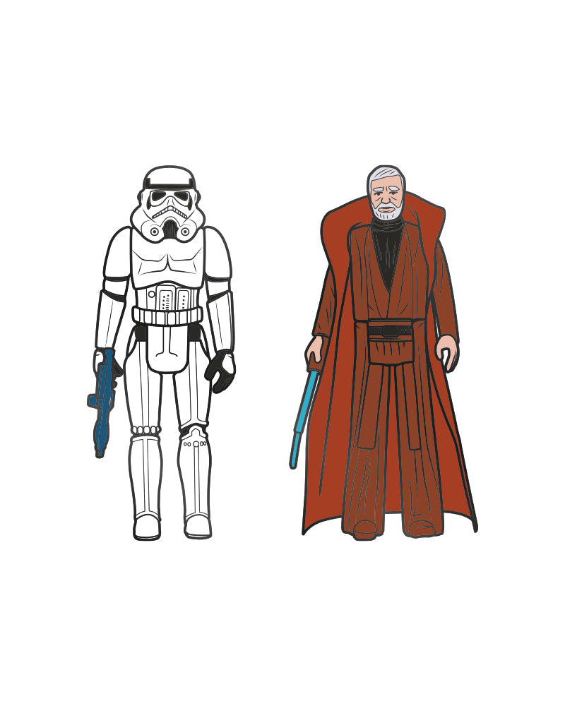 Pin’s Star Wars Set 1.4 - Stormtrooper et Obi-Wan Kenobi