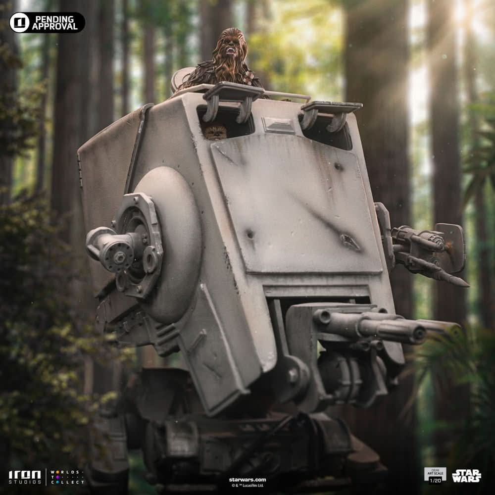 AT-ST and Chewbacca Statue - Star Wars - Demi Art Scale 1/20