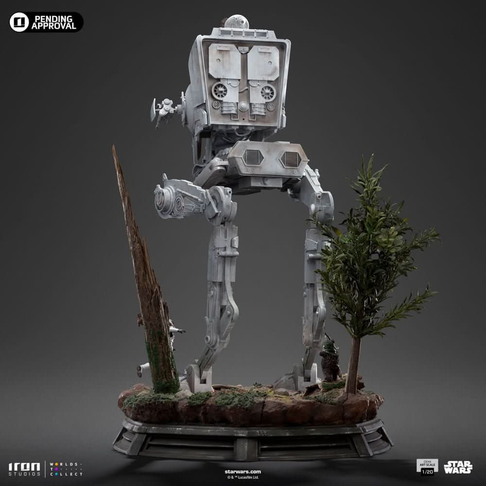 AT-ST and Chewbacca Statue - Star Wars - Demi Art Scale 1/20 - Iron Studios