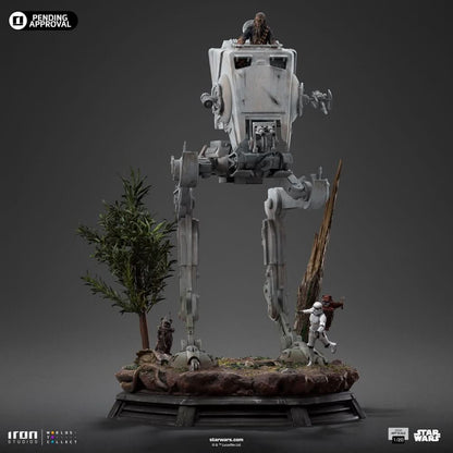 AT-ST and Chewbacca Statue - Star Wars - Demi Art Scale 1/20 - Iron Studios