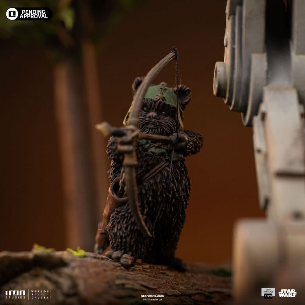 AT-ST and Chewbacca Statue - Star Wars - Demi Art Scale 1/20 - Iron Studios