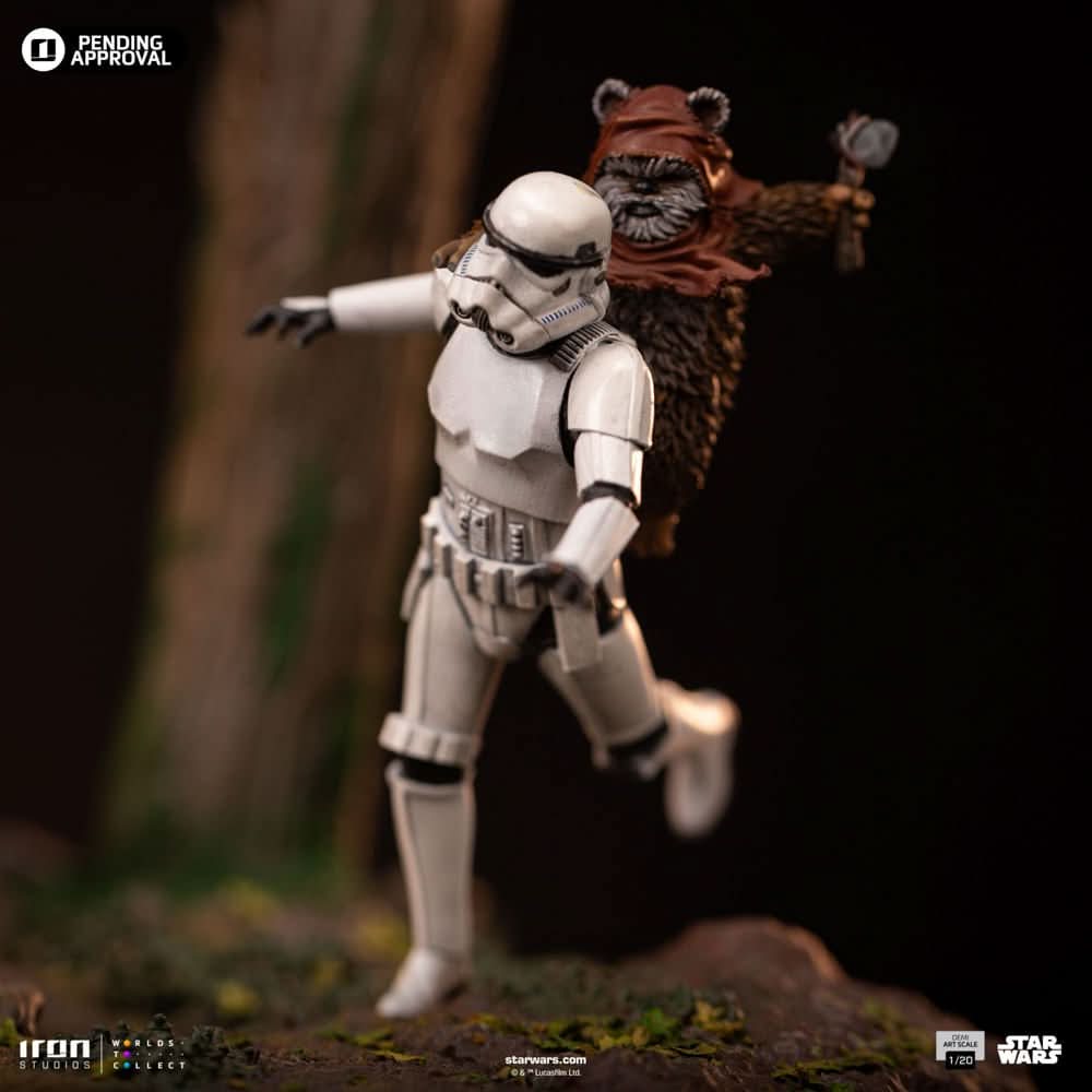 AT-ST and Chewbacca Statue - Star Wars - Demi Art Scale 1/20 - Iron Studios
