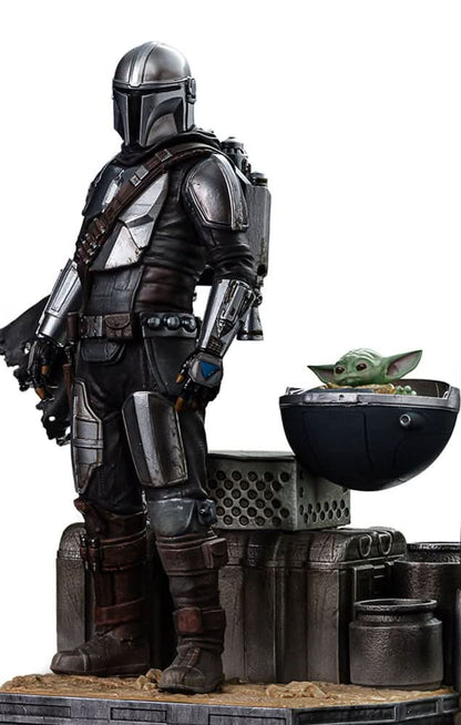 Statue Din Djarin and Din Grogu - Star Wars: The Mandalorian - Art Scale 1/10